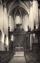 Image ancienne -L'intérieur de l'église-